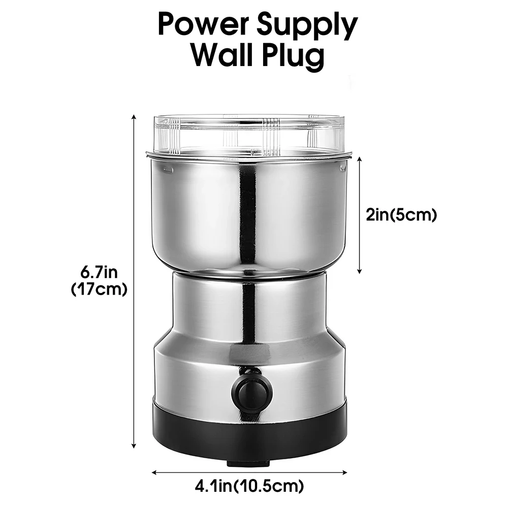 Coffee Grinder Electric Coffee Grinder Portable Cereals Nuts Spices Beans Flour Grinder Machine Household Multifunctional Kitchen Chopper Blade electric grinder