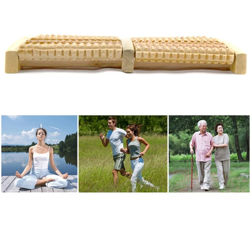 5 Row Wooden Foot Massage Roller foot massage roller