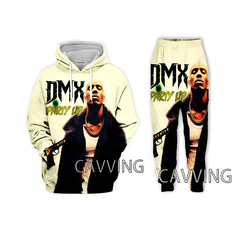 Rapper DMX  3D Printed Casual Hoodies Hooded Sweatshirt Pants Jogging Pants Trousers Suit Clothes Women/ Men's  Sets    U01 2