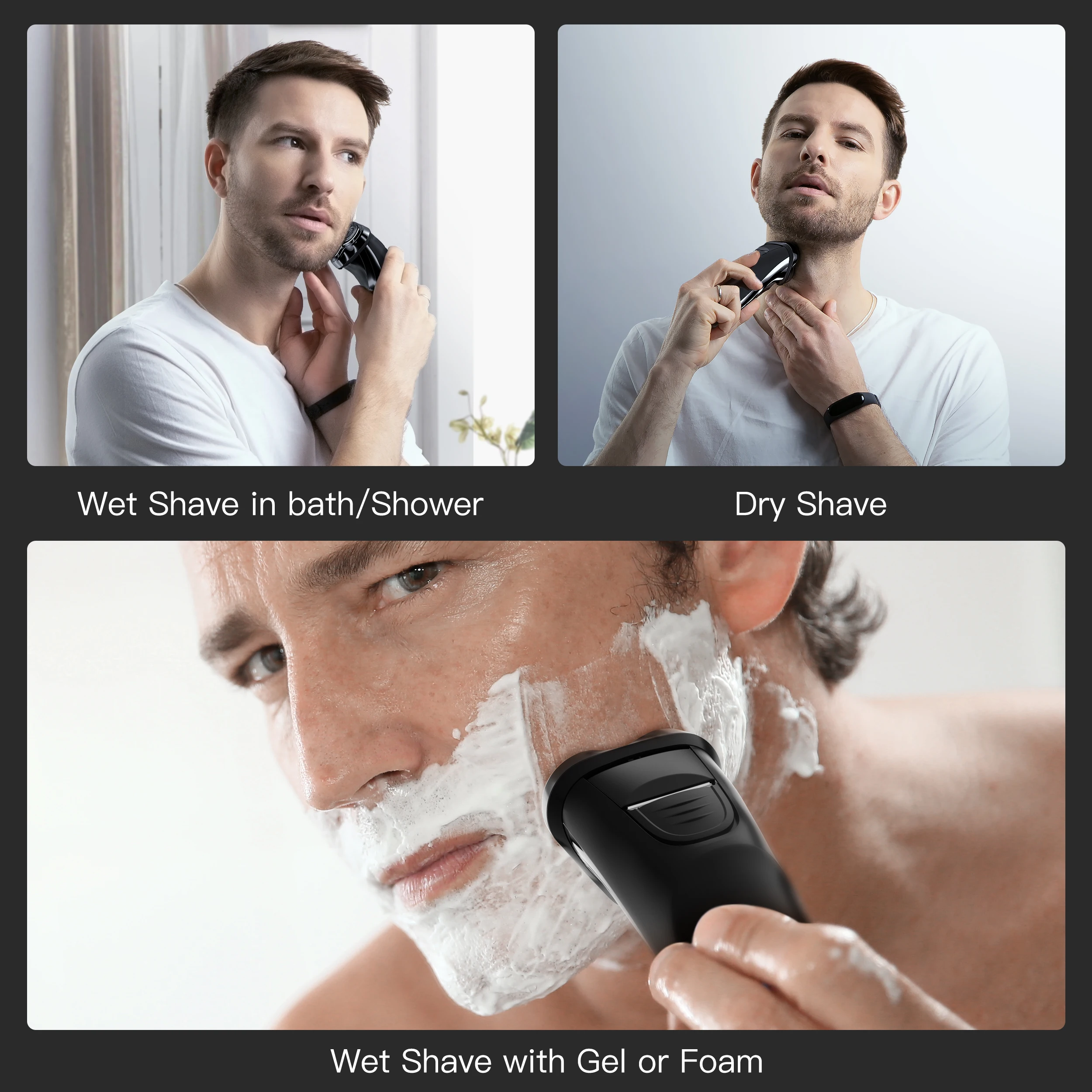 ENCHEN Electric Shaver 3D Blackstone 3 IPX7 Waterproof Razor Wet And Dry Dual Use Face Beard Battery Digital Display For_voghion.com