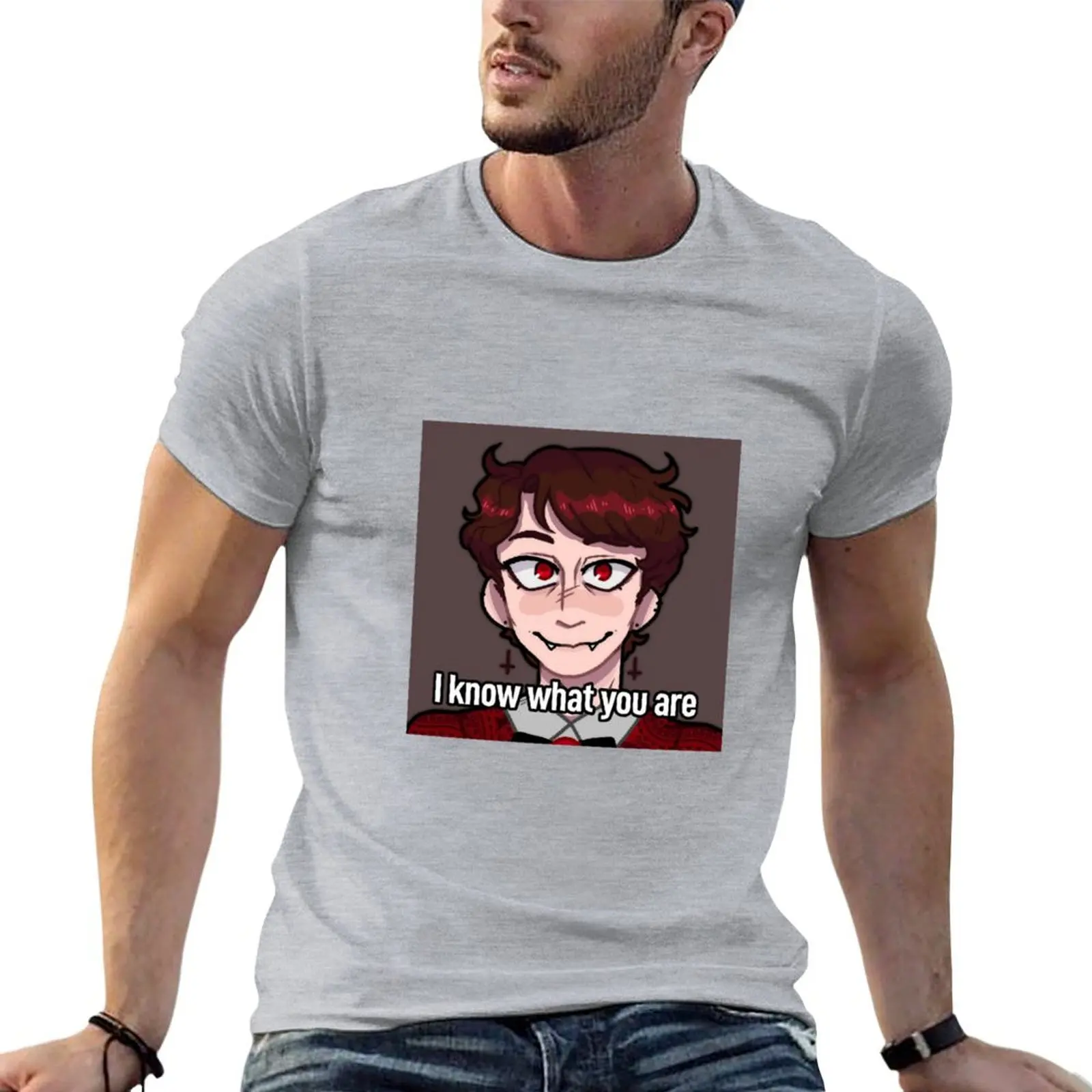 

i know what you are. T-shirt summer tops Aesthetic clothing T-shirt men