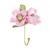 Clothes Hook Wall-mounted Non-slip Towel Hanger Resin Creative Rose Flower Design Key Hook For Hallway 4