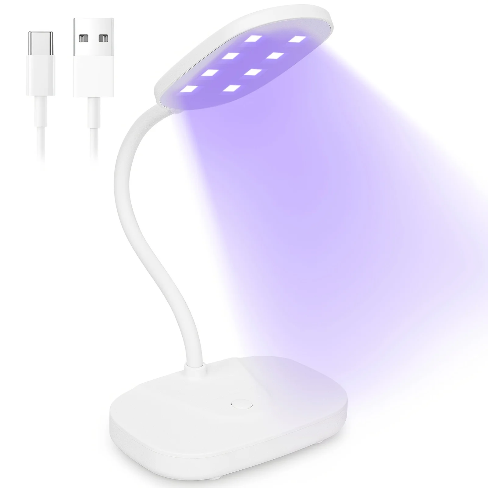 LED 네일 라이트 램프, 휴대용 구즈넥 젤 라이트, 접이식 USB, 매니큐어 건조 도구, 네일 드라이어