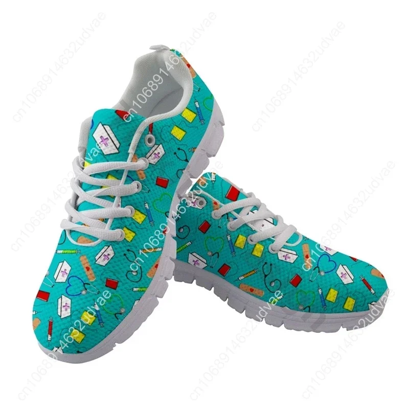 Breathable Women Sneakers Cute Girls Platform Nurse Shoes For Custom New Style Light Mesh Shoes Outdoor Chunky Trainers Zapatos