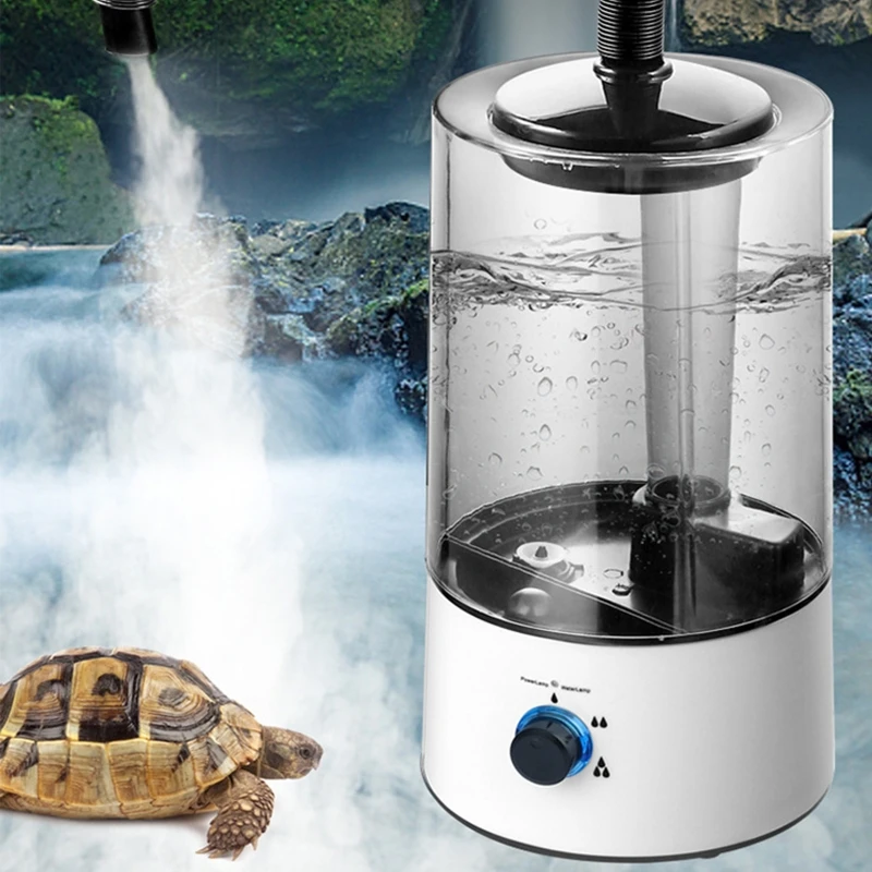 

Reptile Humidifier Fogger with Tube 4L Cool Mist Fogger for Tortoise Chameleon Snake Lizard Habitat Amphibians Terrarium