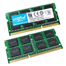 Crucial DDR3L 4GB GB GB PC3 16 8 8500 10600 12800 1066 1333 1600 MHZ 1.35V 1.5V 204PIN DDR3 Latpop Memórias De ram SODIMM de Memória RAM