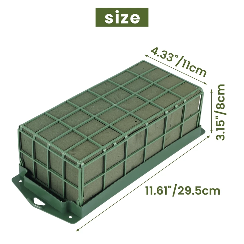 1 Pcs Floral Foam Cage Flower Holder With Floral Foam For Flowers Cage Bowl For Table Centerpiece Arrangement