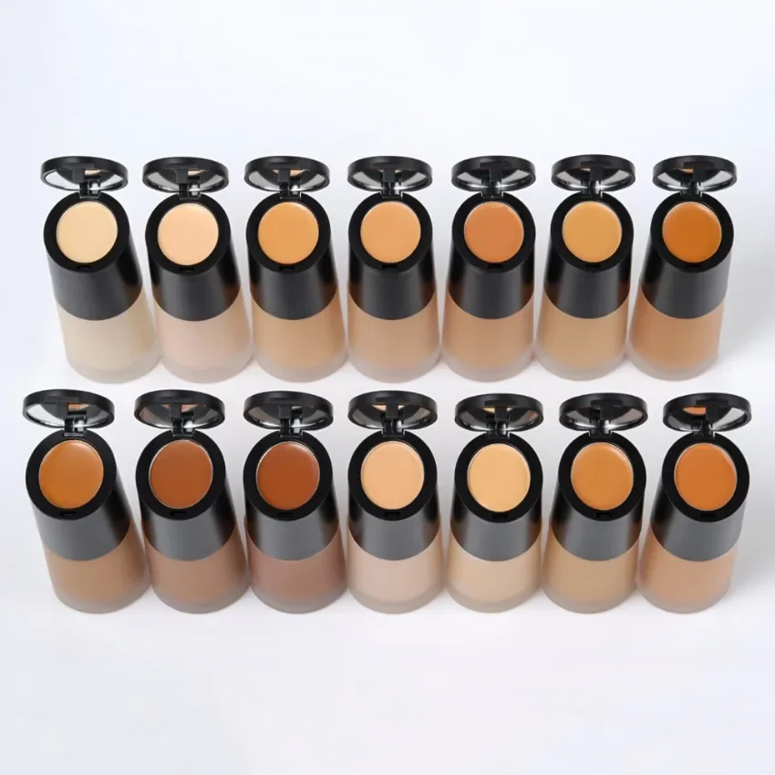 2in1 All Coverage Perfection Creamy Concealer Private Label Hd Liquid Foundation Face Makeup Custom Logo 3