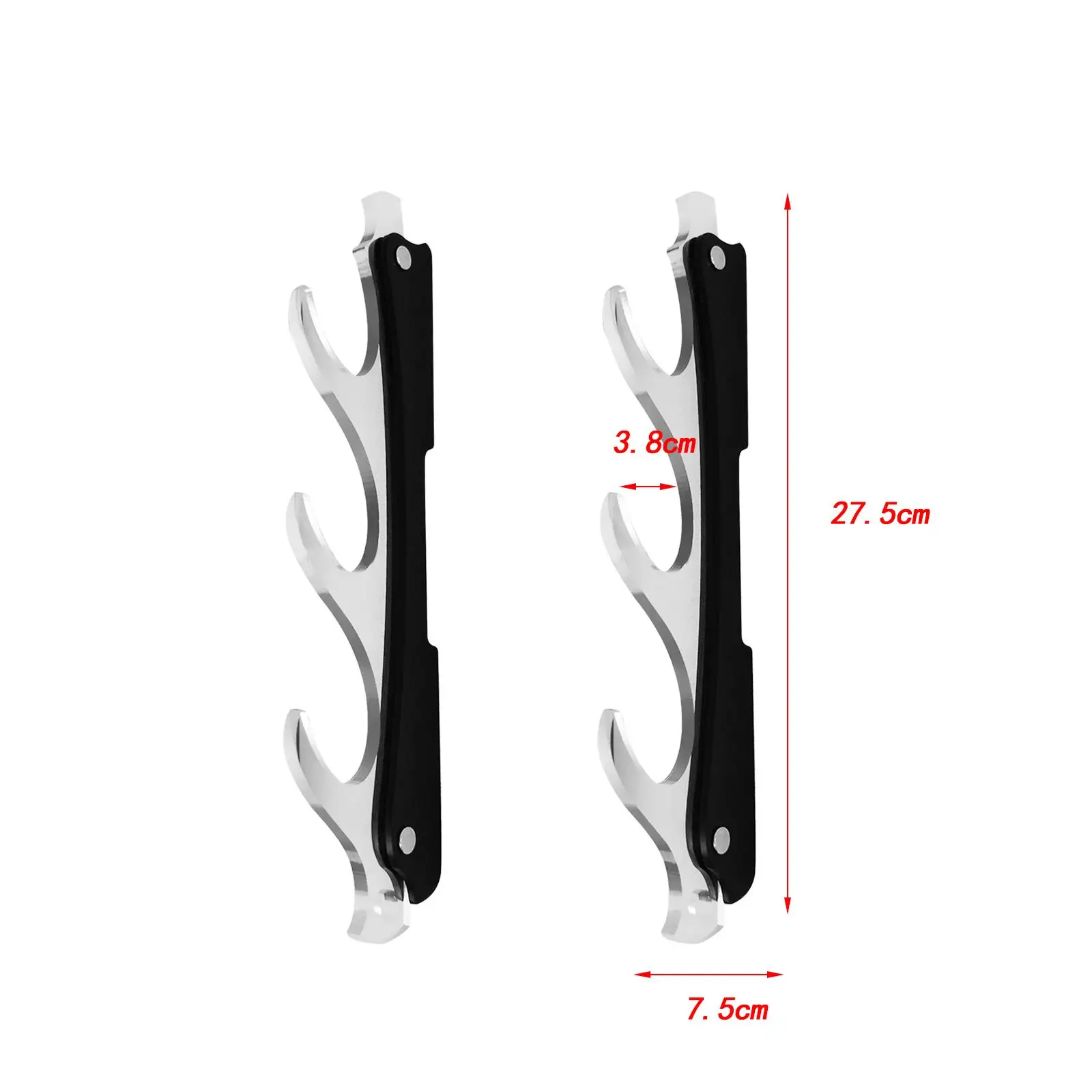 Sword Holder Wall Mount Horizontal Support Decorative Sword Display Rack for Apartment Cosplay Events Malls Exhibitions Office