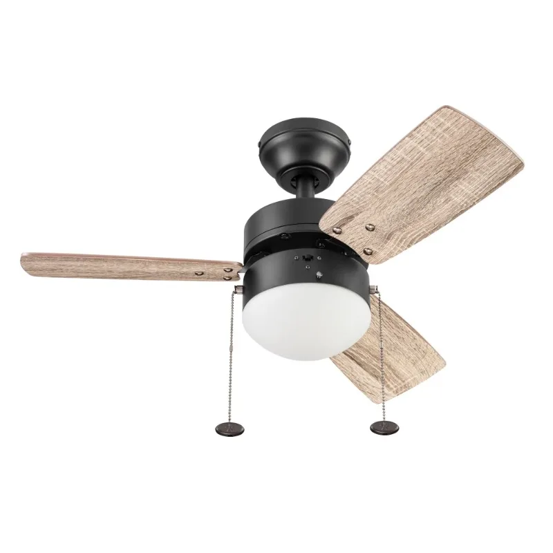 

Better Homes & Gardens Finney 30"Oil-Rubbed Bronze Ceiling Fan with Light, 3 Blades, Pull Chains & Reverse Airflow