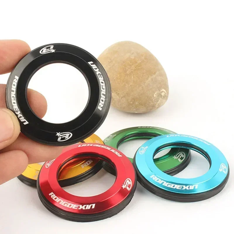 Bicycle Headset Bicycle Head Cap Top Cap Bicycle Headset Cap 4.9mm thick Aluminum Alloy CNC Components Cove Cycling Flat Styler MTB Mountain Bike