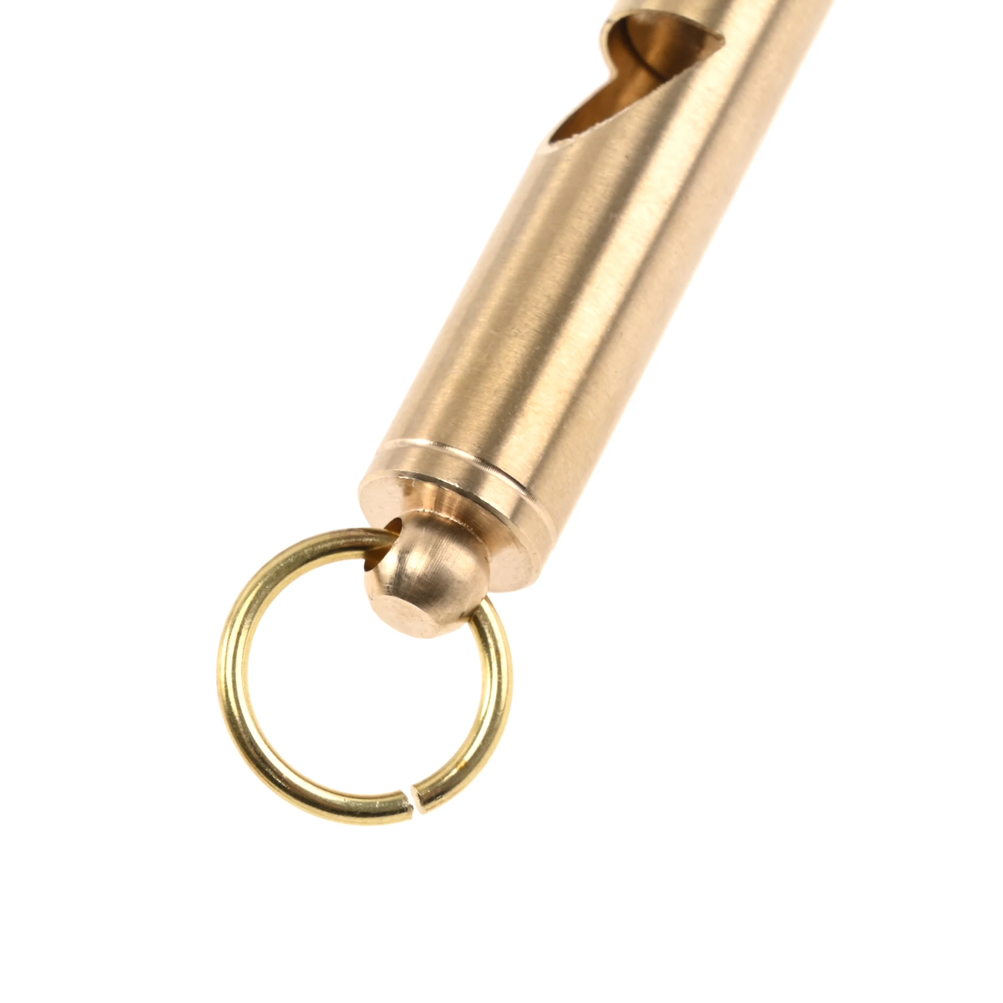 Survival whistle 1PCS brass outdoor survival whistle equipment army fan supplies retro referee brass whistle pure EDC