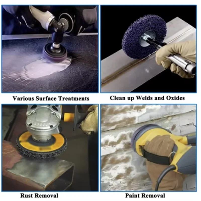 Abrasive Wheel 100/115/125mm Coral Disc Poly Strip Disc Paint Rust Removal Cleaning for Angle Grinder