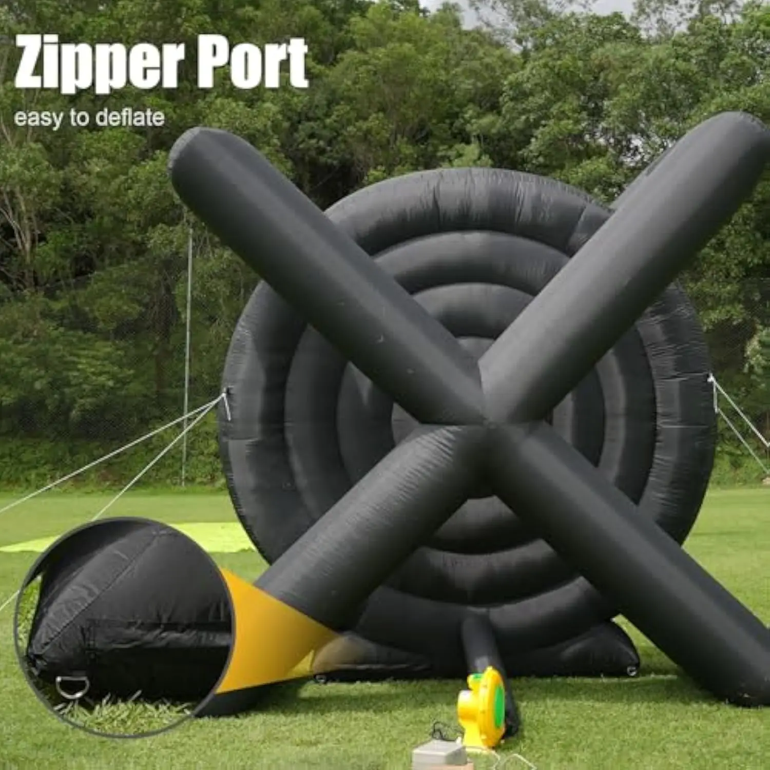 10ft Adult Inflatable Football Dart Board/Giant Football Game with 8 Blowers for Camping Events and Parties