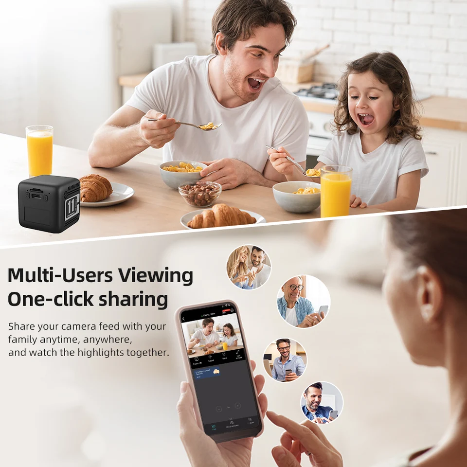 1080P HD Wifi Mini Camera Long-lasting Battery Life Smart Home Security Small Camcorder Night Vision Motion Detection_voghion.com