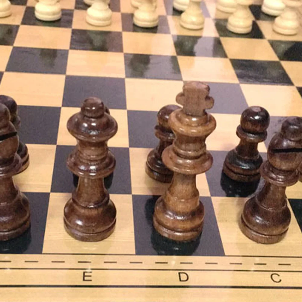 Chess Sets Board Games Wooden Foldable Magnetic International for Kids Adults