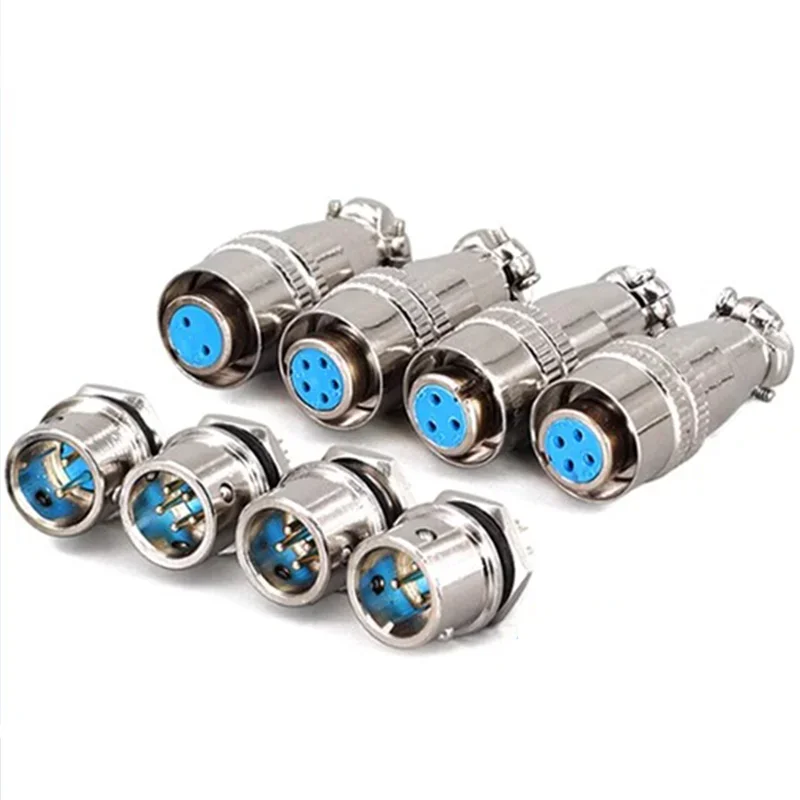 5/20PCS XS8 XS9 XS10 XS12 Aviation push-pull connector quick connector Gold plated contact Male and Female plug 2 3 4 5 6 7PIN 5