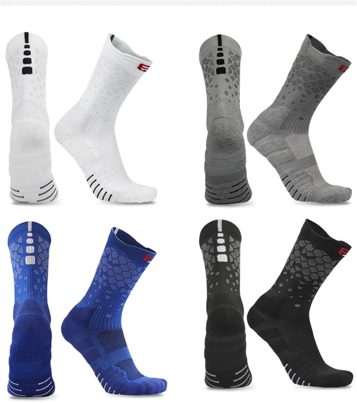 

Football Basketball Socks Shock-absorbing Honeycomb Graphics Breathable perspire Gym Fitness Sports Cycling Arrow Men Women New