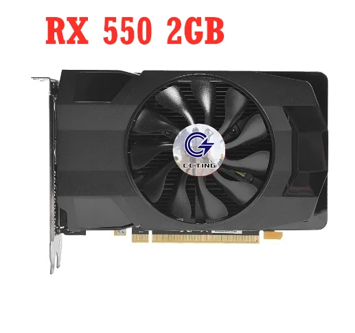 

C CCTING RX 550 2GB Graphics Cards For AMD Radeon Video Screen Cards HTPC GPU Desktop Itx Computer Game Map Videocard for XFX