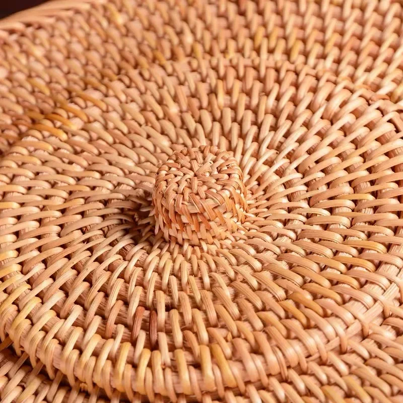 CESTINO PER SNACK Rattan Cesto Di Fiori Intrecciato Simil Portaoggetti