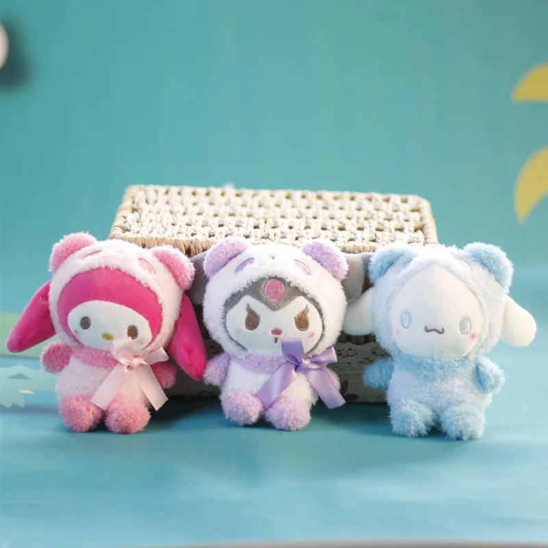 

Sanrio Melody Jade Guigou Anime Plush Kids Toys Hello kitty Stuffed Kawaii Comfort Soft Doll kuromi Keychain Children Toys