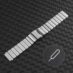 Premium 22mm Titanium & Stainless Steel Watch Band Strap - Stainless material (Titanium black)