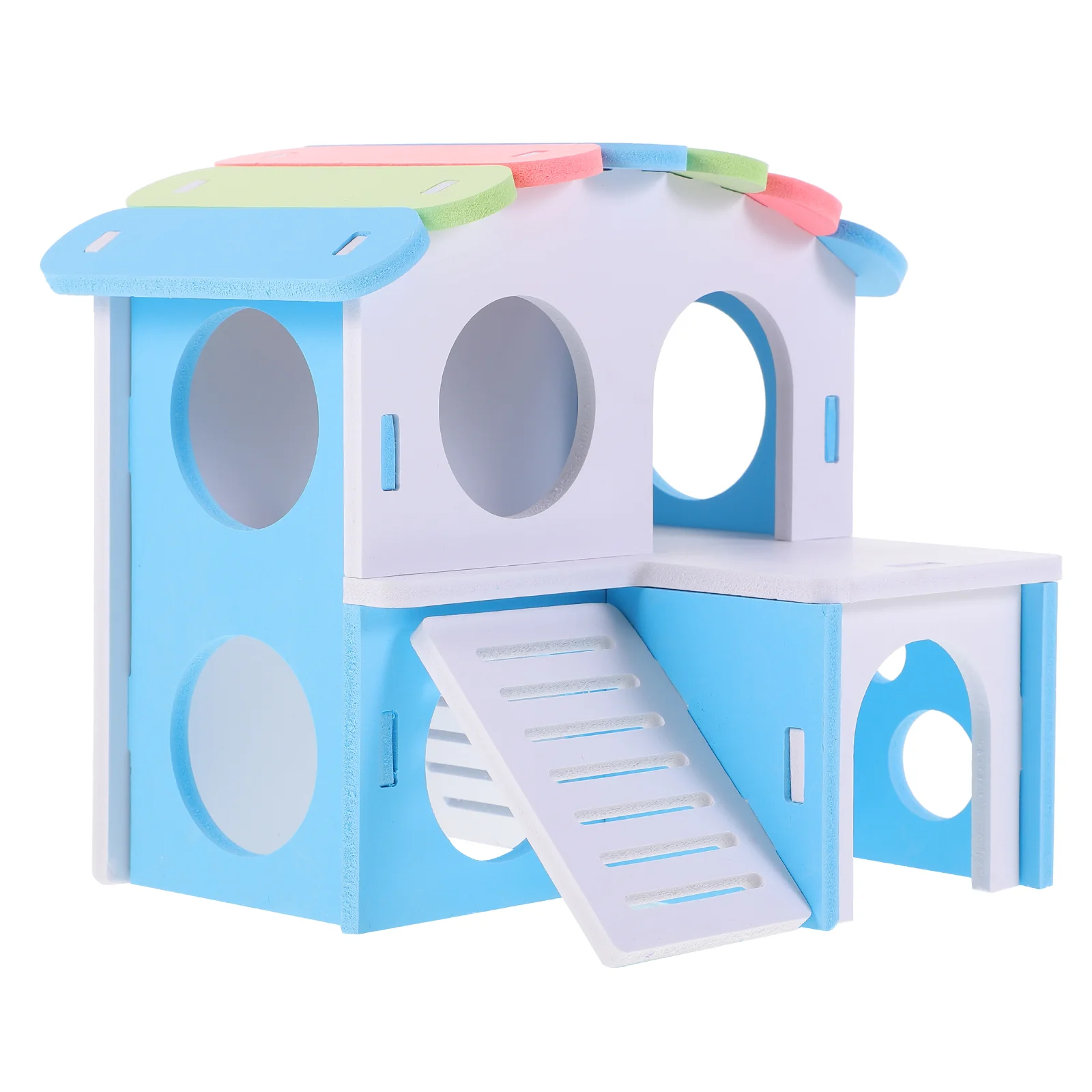 

Hamster Villa House Hideout Guinea Pig Hideouts Household Adorable Rat Pvc Houses and Cage