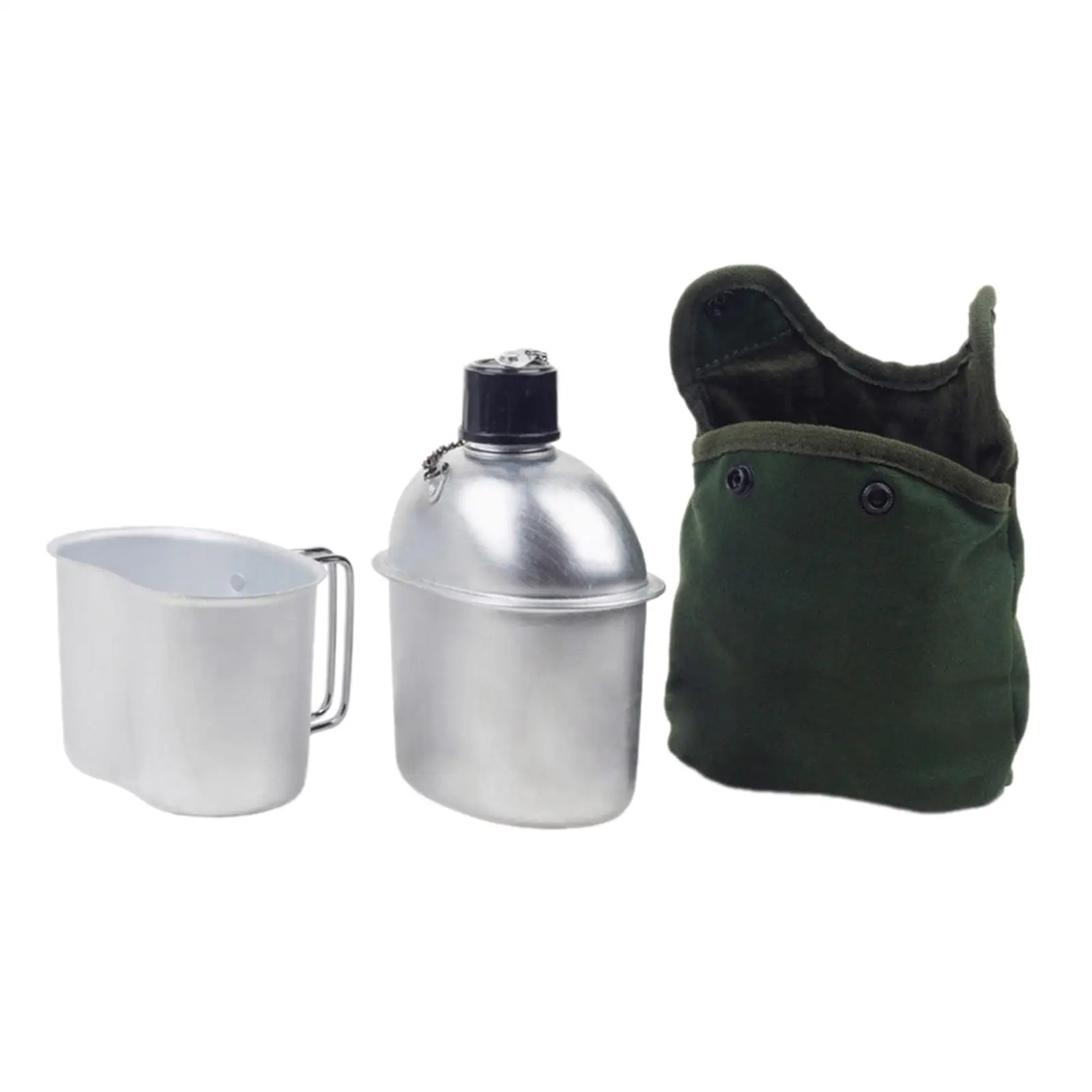 Outside Canteen Cookware Set with Foldable Handle for Barbecue Picnic Travel Outside Canteen Cookware Set with Foldable Handle for Barbecue Picnic Travel