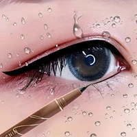 0.01mm Ultra Slender Liquid Eyeliner Pen, Extra Slim Eyebrows Pen Waterproof Professional Sweat Proof Liquid Eye Brow Pencil Lon 1