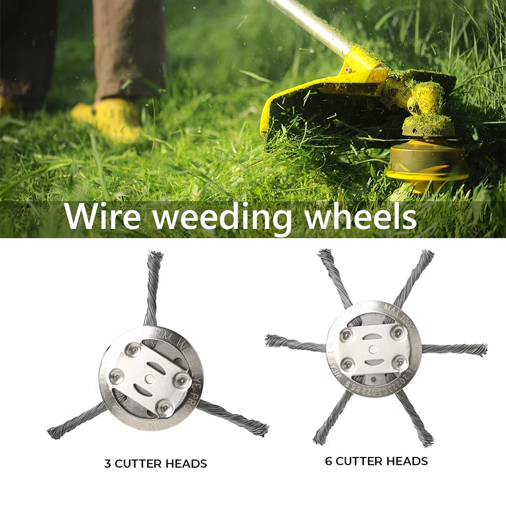 Grass Trimmer Head 3/6 Head Steel Wire Grass Trimmer Head