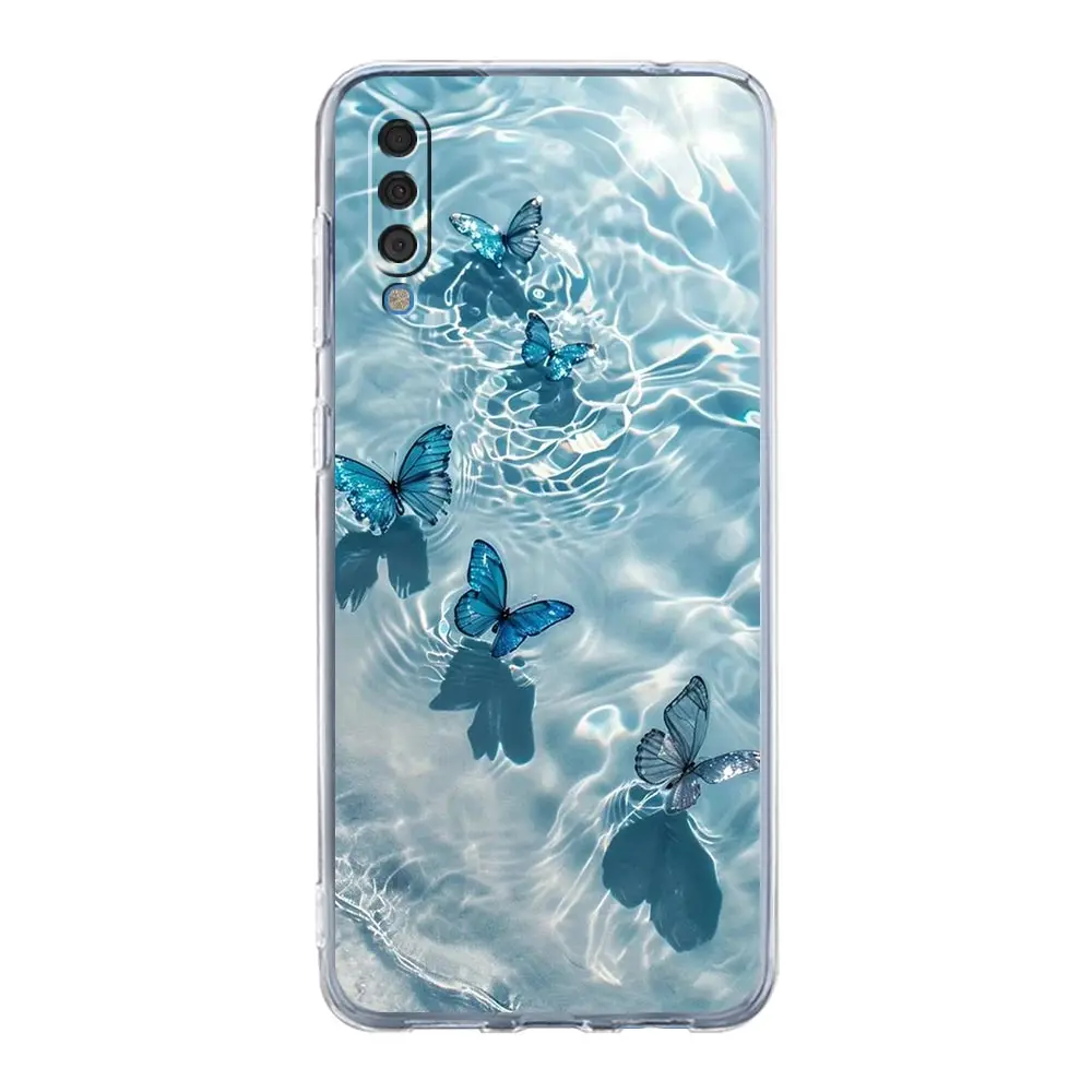 Blue Butterfly Ocean Waves Phone Case Cover