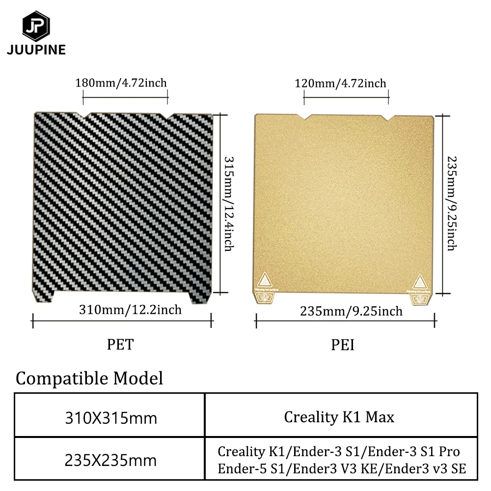 For Creality K1 Max Build Plate Ender 3 V3 Se Ends 3 V3 Ke H1H