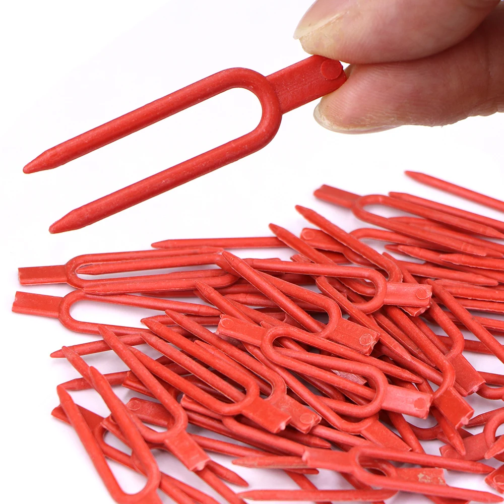 Plastic Planting Fork 48/55/60mm Strawberry Watermelon Vine Stolon Fixator Pressing Device Fastening Fixture Garden Clamp Clips