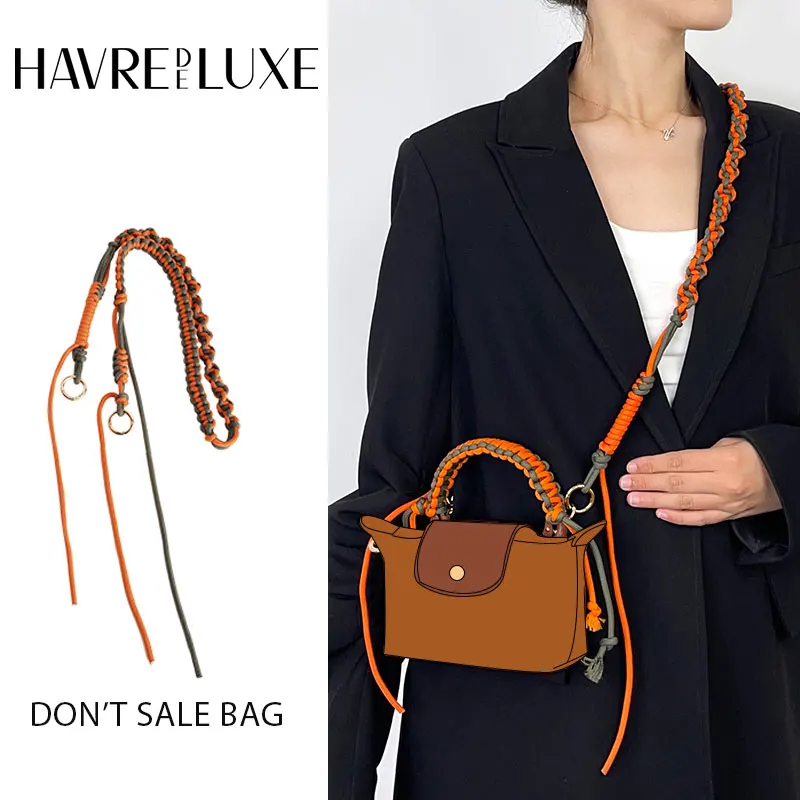 Havredredluxe Bag Tracolla Intrecciata Per Borsa Messenger Trasformazione Mini Borsa Longchamp Con Accessori