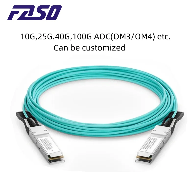 10G SFP+ AOC Cable 10G SFP+ to SFP+ Active Optical Fiber Cable OM3 MMF Direct-Attach Fiber Assemblies with SFP+ connectors
