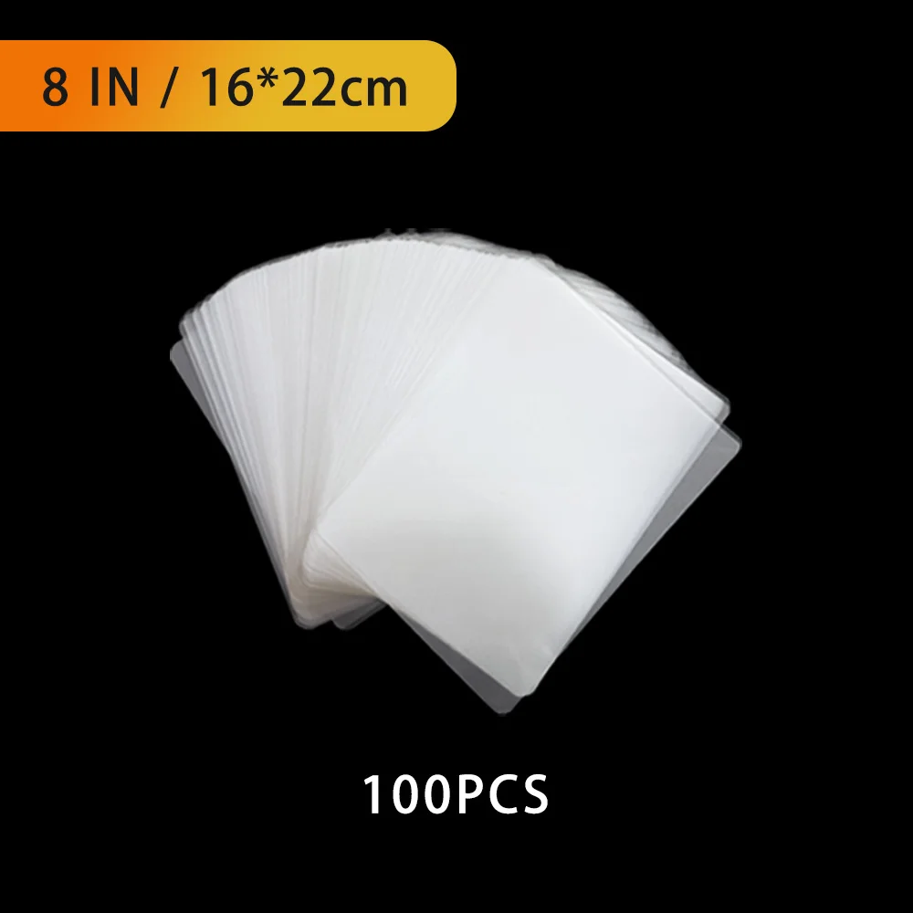 100 قطعة فيلم الترقق الحراري PET للصور/الملفات/الب...