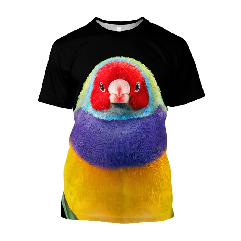 

3D Printed Cute Animal Parrots T Shirt Psittaciformes Graphic T-shirts For Men Kid Fashion Funny Harajuku Top Clothes Tee Shirts