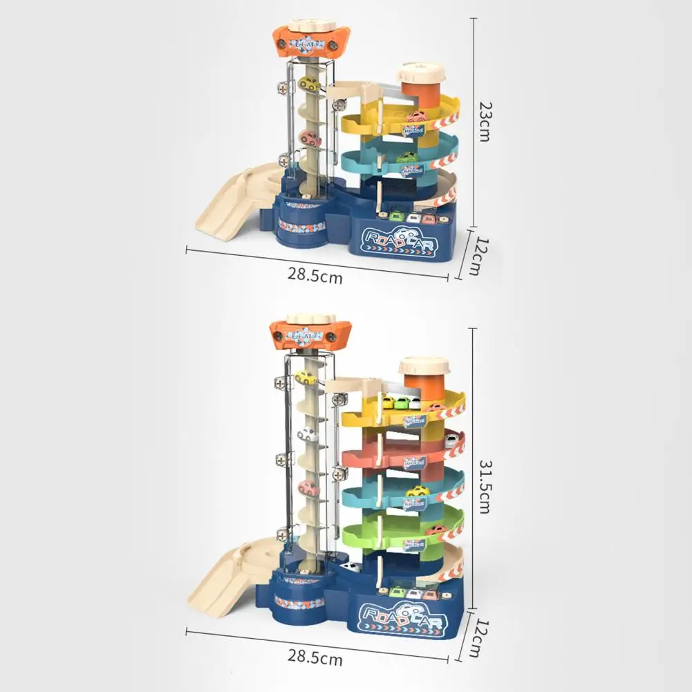 

Детская Игрушечная машина, пластиковая вращающаяся игрушка-слайд, городской рельс, вращающаяся горка для парковки, строительная игрушка, отличное качество изготовления