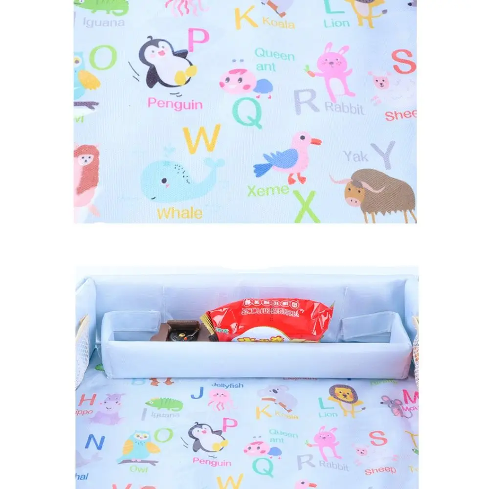 Portable Snack Tray Baby Car Seat Tray Dining Tray Ox Cloth Kids Toy Holder Desk PVC Car Tray Table Car Stand Organizer