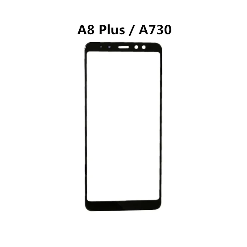 A750 Outer Screen Touch Panel LCD Display Front Glass Repair Parts + OCA For Samsung Galaxy A6 A7 A8 Plus A9 Pro A8S A9S