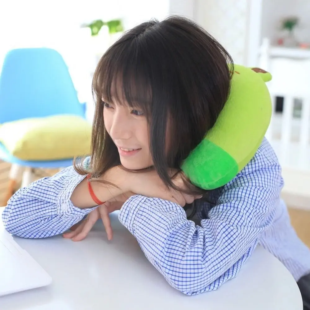 10 Colors U-Shaped Plush Sleep Neck Protection Pillow Office Cushion Cute Lovely Travel Pillows For Children/Adults 3