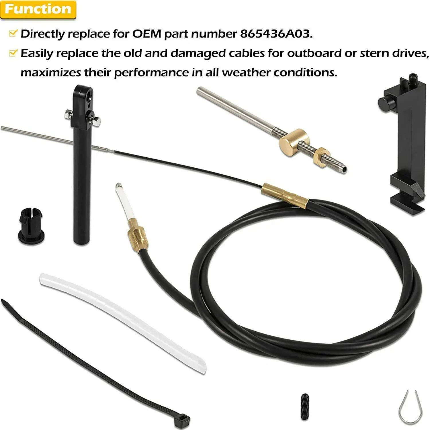 Chuangqian 865436a02 Lower Shift Cable Kit Yacht Accessories For  