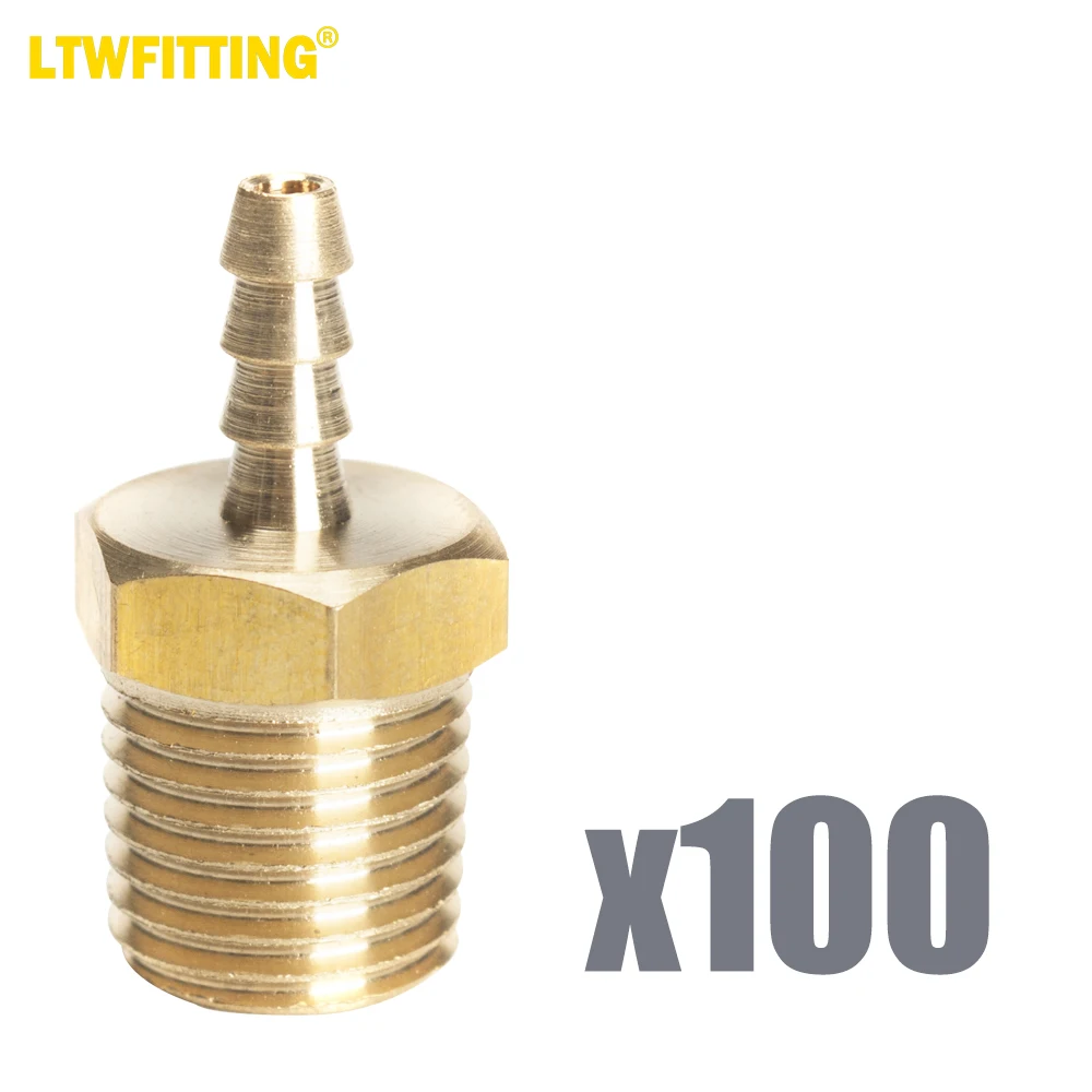 

Латунный штуцер LTWFITTING, штуцер, штуцер для шланга 1/8 дюйма x штуцер 1/4 дюйма, штуцер NPT для топлива, газа, воды (комплект из 100 штук)