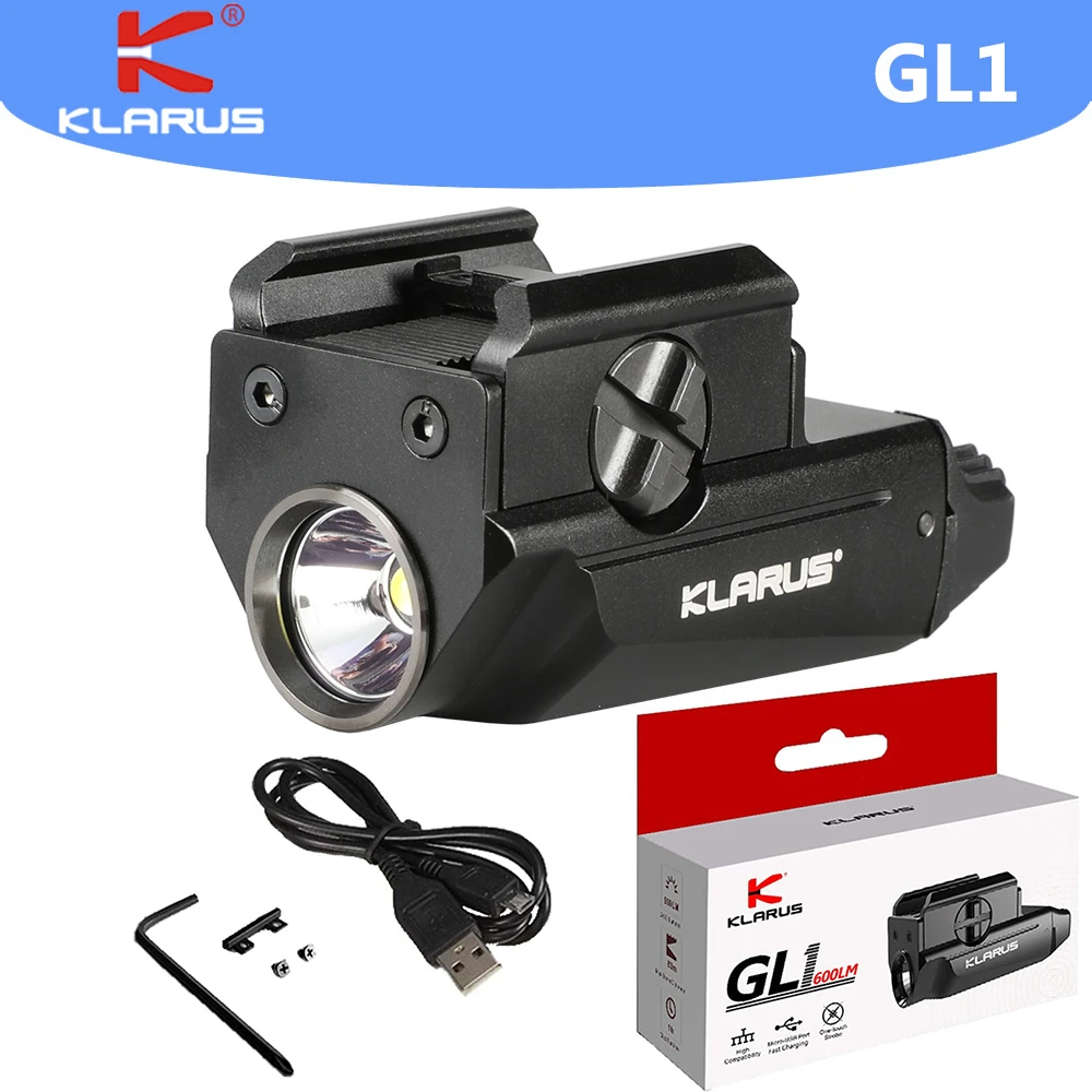 klarus GL1 Tactical LED Flashlights 600Lumens USB Rechargeable Torch
