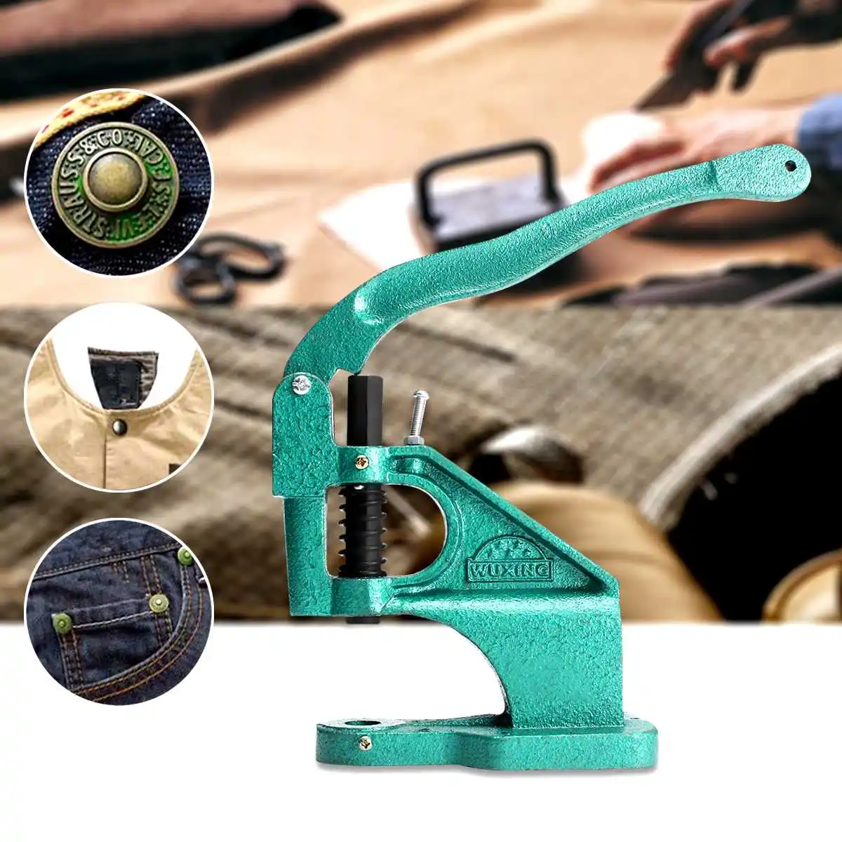 

Heavy Duty Self Piercing Grommet Machine Hand Press Eyelet Hole Tool Banner