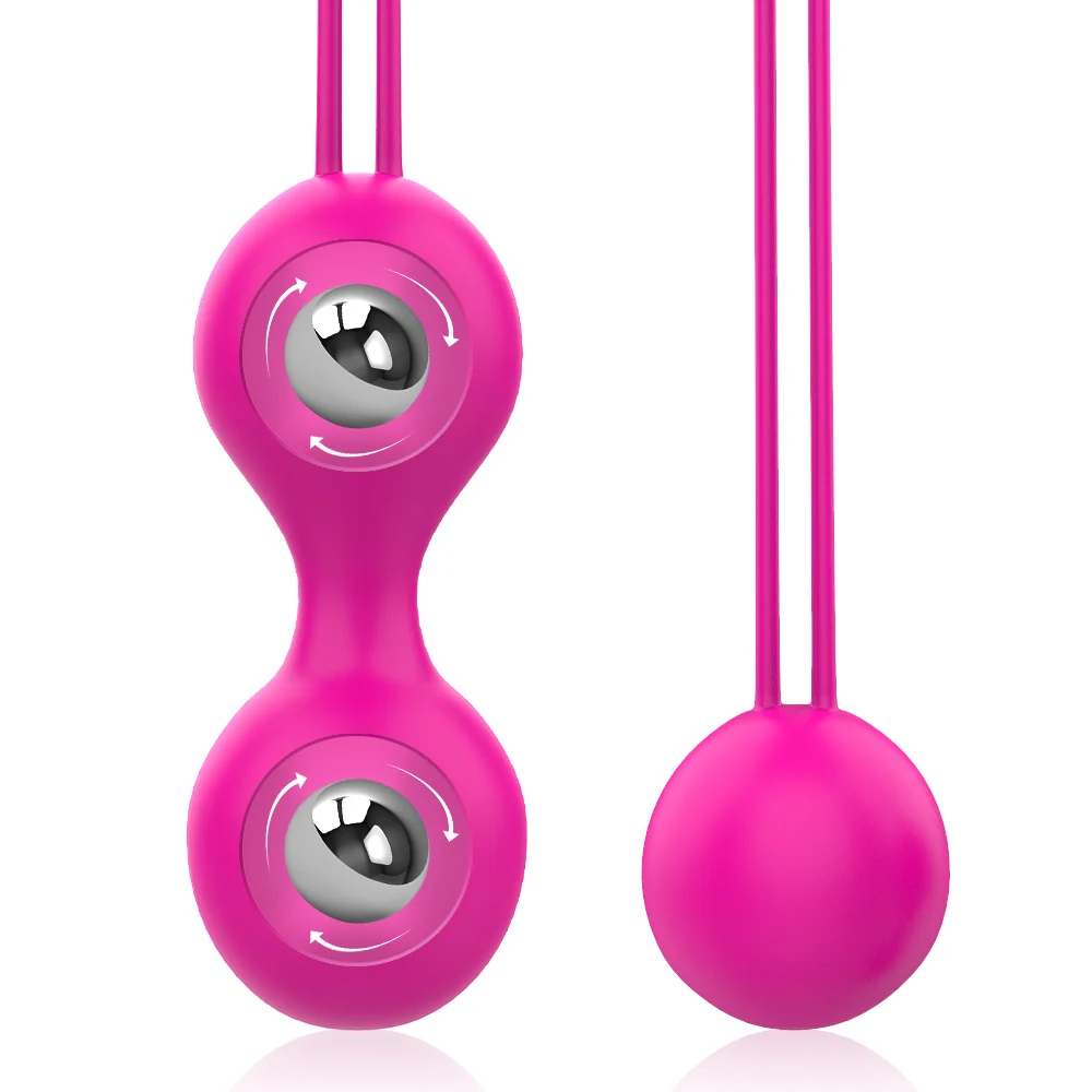 

2Pcs/Set Vaginal Geisha Ball Ben Wa Ball Vagina Tightening Exercise Silicone Kegel Ball Vagina Massage Vibrator