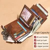 Genuine Leather Men Wallets with Coin Pocket Detachable Card Holder Real Leather Small Men Clutch Wallets Short 2