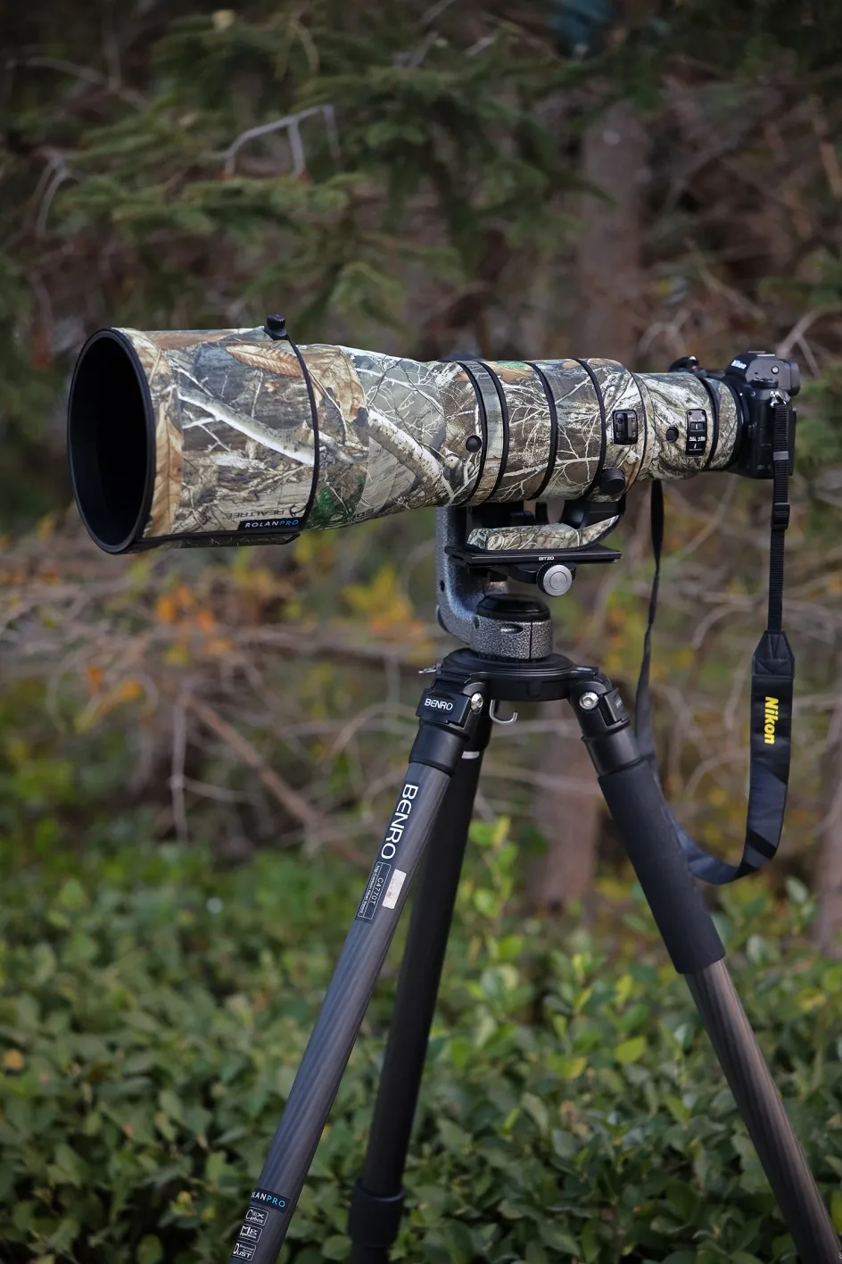 ROLANPRO Wasserdichte Objektiv Camouflage Mantel Für Nikon Z 600mm F4 TC VR S Regen Abdeckung Schutzhülle Für NIKKOR Z600 F/4 Pistolen Fall – Detail 7