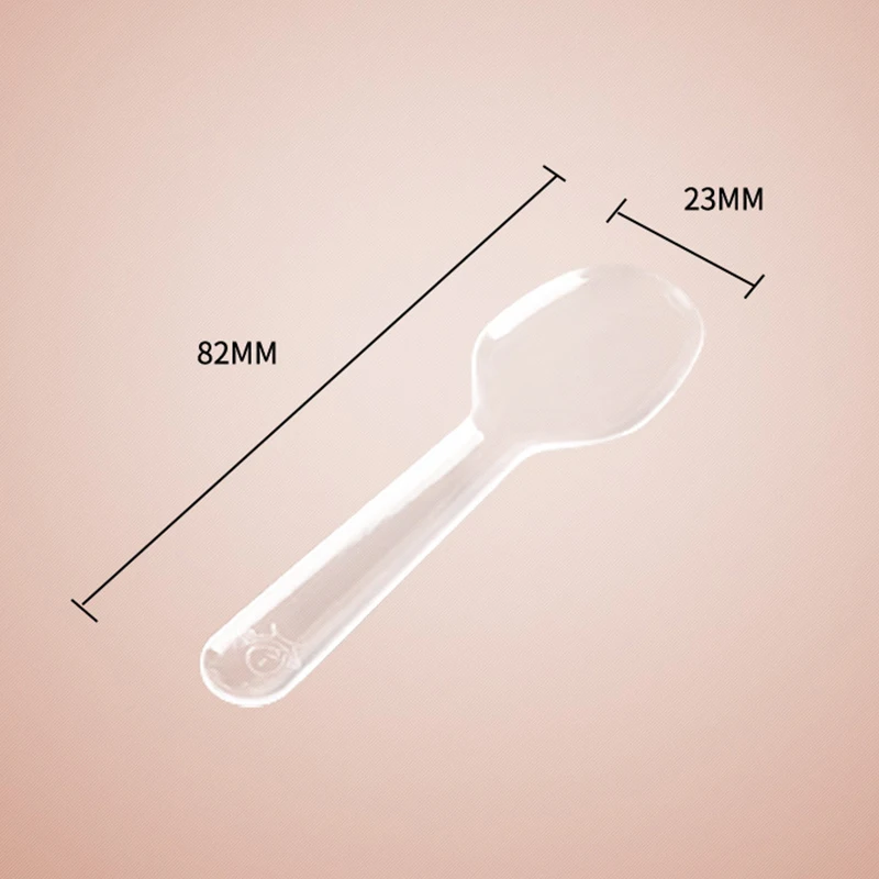 200 Pcs Mini Clear Plastic Spoons Disposable Flatware Spoons Jelly Ice Cream Dessert Appetizer Disposable Plastic Spoon