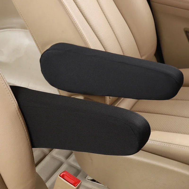 Set of 2 Universal Car Seat Armrest Covers - Soft, Comfortable, Dust-Proof Protective Fabric